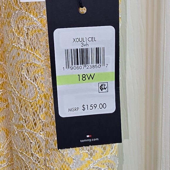 NWT Women's Tommy Hilfiger Short Sleeve Midi Dress Size 18W - Picture 3 of 3